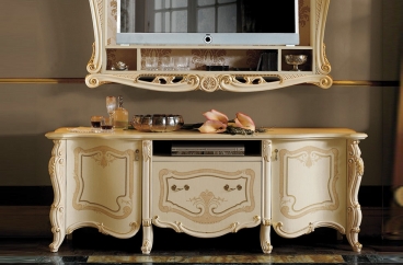 Kệ tivi MobilPiu - Opera Patinata Beige X HOME Hà Nội