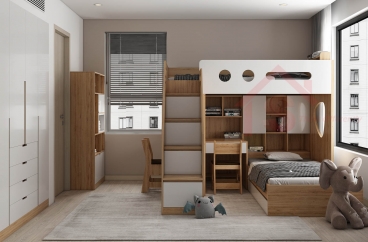 S HOME Combo mẫu nội thất phòng ngủ cho bé đẹp hiện đại tiện dụng SHOME6825