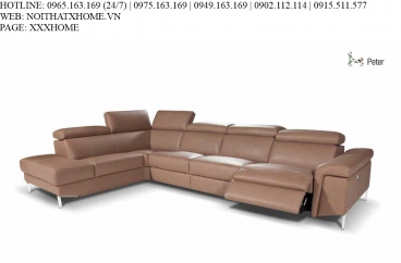Sofa góc Nicoletti - Peter 210+130+E35+168/Rugiada 74 Terra X HOME Hà Nội