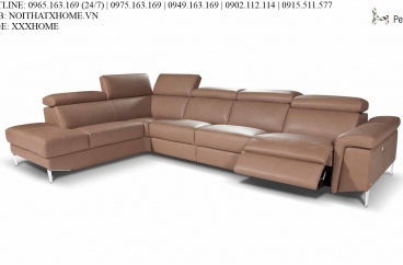 Sofa góc Nicoletti - Peter 210+130+E35+169/Rugiada 74 Terra X HOME Hà Nội