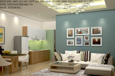 Thiết kế thi công nội thất chung cư Mr Hùng