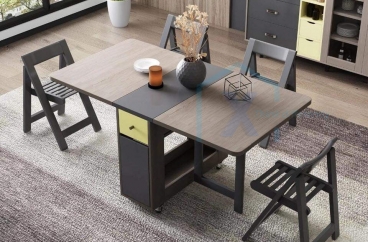 Bàn ăn thông minh gỗ sồi Nga X HOME Hà Nội XHOME02