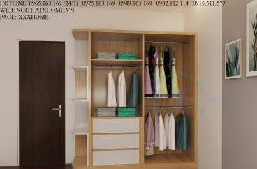 TỦ QUẦN ÁO GỖ CÔNG NGHIỆP X HOME HÀ NỘI SÀI GÒN HỒ CHÍ MINH XHOME09