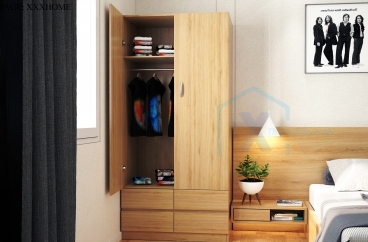 TỦ ĐỒ TỦ QUẦN ÁO X HOME 2 KHOANG NHỎ GỌN TA6801