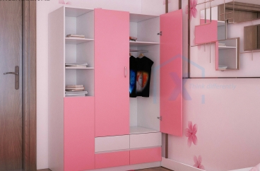 MẪU TỦ ĐỒ TỦ QUẦN ÁO X HOME 3 KHOANG TA6802