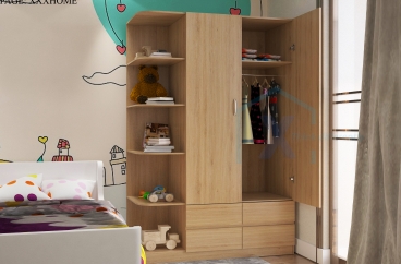 TỦ ĐỒ TỦ QUẦN ÁO X HOME KẾT HỢP KỆ TRANG TRÍ TA6805