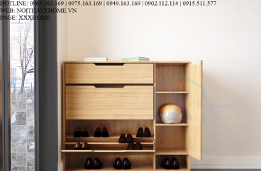 TỦ GIÀY THÔNG MINH X HOME GIÁ XOAY 3 TẦNG ĐA NĂNG TG6806