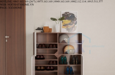 TỦ GIÀY THÔNG MINH X HOME 3 CÁNH MỞ ĐỘC ĐÁO TG6802