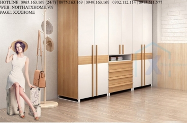 TỦ QUẦN ÁO TỦ ĐỒ GỖ X HOME Hà Nội Sài Gòn XHOME1102