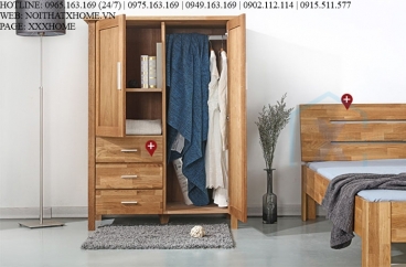 TỦ QUẦN ÁO TỦ ĐỒ GỖ X HOME Hà Nội Sài Gòn XHOME2246