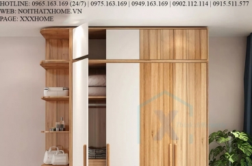 TỦ QUẦN ÁO TỦ ĐỒ GỖ X HOME Hà Nội Sài Gòn XHOME3345