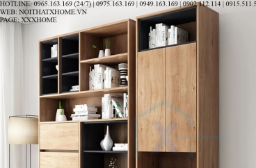 TỦ TÀI LIỆU GỖ X HOME HÀ NỘI SÀI GÒN HỒ CHÍ MINH XHOME2202