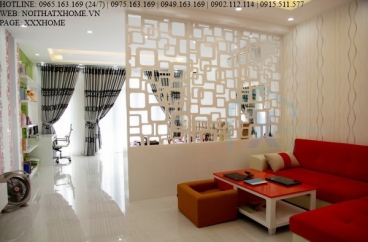 Mẫu vách CNC ngăn phòng khách giá rẻ X HOME Hà Nội