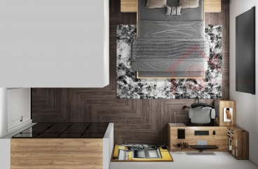 S HOME Combo mẫu nội thất phòng ngủ đẹp hiện đại tiện dụng SHOME6817