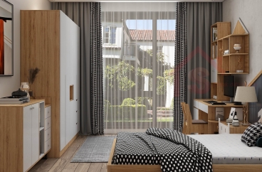 S HOME Combo mẫu nội thất phòng ngủ cho bé đẹp hiện đại tiện dụng SHOME6804