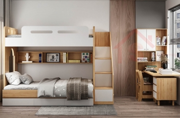 S HOME Combo mẫu nội thất phòng ngủ cho bé đẹp hiện đại tiện dụng SHOME6810