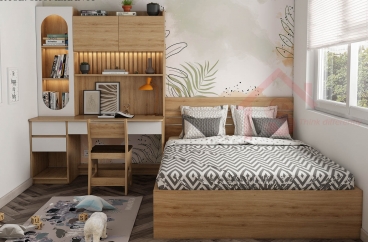 S HOME Combo mẫu nội thất phòng ngủ cho bé đẹp hiện đại tiện dụng SHOME6819