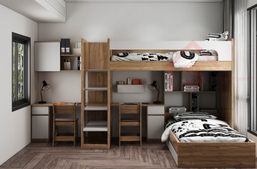 S HOME Combo mẫu nội thất phòng ngủ cho bé đẹp hiện đại tiện dụng SHOME6822