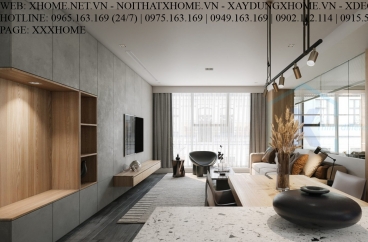 X HOME THIẾT KẾ CĂN HỘ CHUNG CƯ SUNSHINE CITY TAY HO 100 M2
