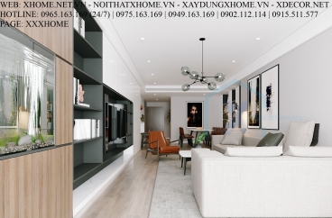 X HOME THIẾT KẾ CĂN HỘ CHUNG CƯ DISCOVERY COMPLEX-211 M2