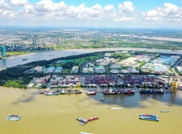 SỰ PHÁT TRIỂN CỦA ĐÔ THỊ PHÁT TRÊN QUỸ ĐẤT CỦA CÁC KHU CẢNG LỚN SÀI GÒN ĐƯỢC DI DỜI, NHƯỜNG ĐẤT
