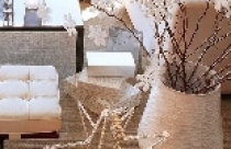 Trang trí Giáng sinh với cành khô 