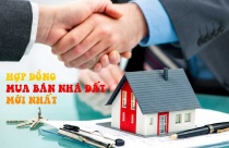 Mẫu hợp đồng mua bán nhà đất