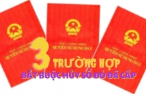 3 trường hợp bắt buộc hủy sổ đỏ đã cấp