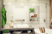 Mở rộng không gian cho phòng tắm nhỏ