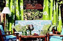 Làm điệu không gian ngoại thất với rèm