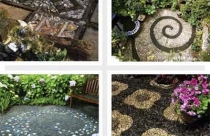 Trang trí sân vườn đẹp theo phong cách mosaic