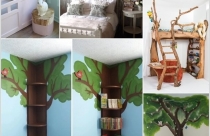 Trang trí phòng bé siêu dễ thương lấy cảm hứng từ cây xanh