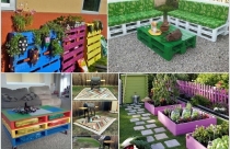 Trang trí nhà bằng những thanh pallet màu sắc