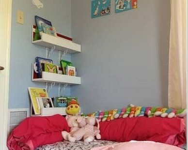  Thiết kế góc đọc sách đẹp mê hoặc trong phòng bé					