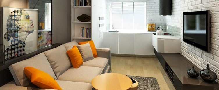  Thiết kế phòng khách liền bếp thế nào cho đẹp mà lại thoáng?					