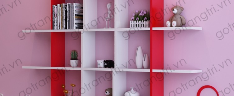  Sáng tạo không gian với kệ gỗ treo tường GH.18					