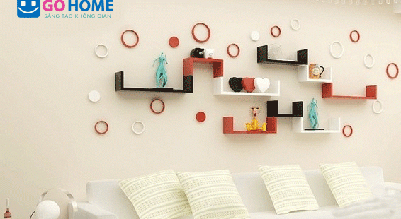  Gợi ý mẫu kệ gỗ phù hợp với khoảng tường nhỏ					