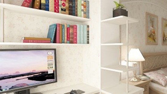  Bí quyết tạo góc làm việc trong phòng ngủ.					