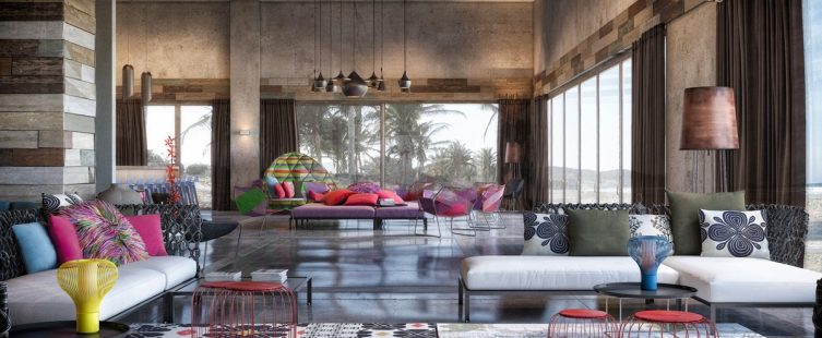  Pha trộn các màu sắc sặc sỡ – xu hướng thiết kế nội thất năm 2019					