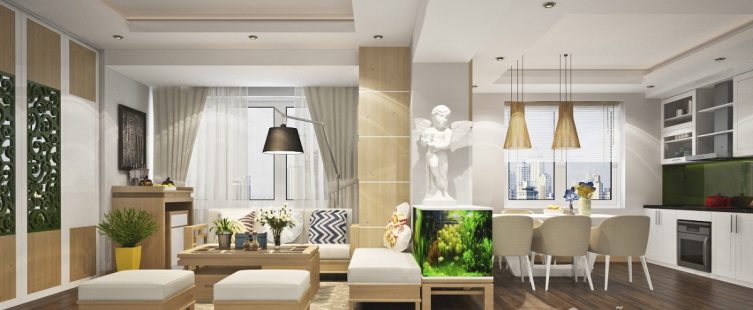  Gây sốt với 10+ mẫu thiết kế phòng khách chung cư dưới 70m2					
