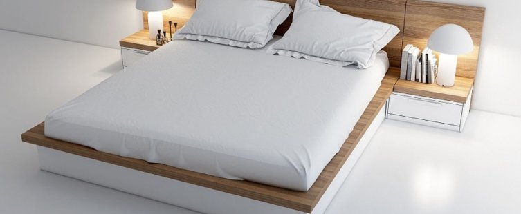  Hé mở mẫu giường ngủ đơn giản đẹp dịu dàng mà không chói lóa					