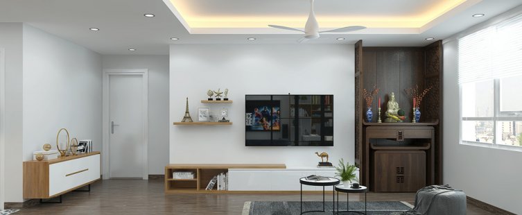  15 Mẫu kệ tivi gỗ sồi hiện đại khiến vạn người mê					