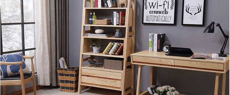  Kệ sách gỗ đứng – Kho tri thức tuyệt vời cho người mê sách					