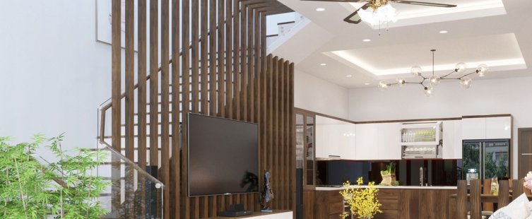 Báo giá vách ngăn gỗ phòng khách chuẩn nhất hiện nay					