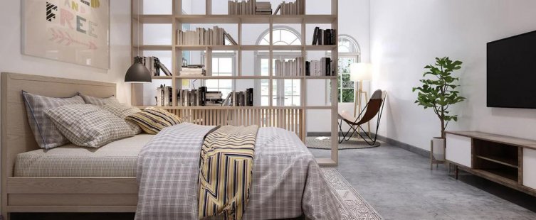  Những cách làm vách ngăn phòng ngủ đẹp nhất hiện nay					