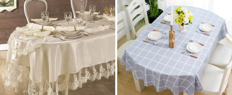  4 mẫu khăn trải bàn bầu dục sang trọng, nhìn là mê					