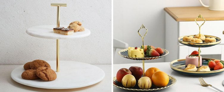  TOP 4 mẫu khay đựng bánh kẹo 2 tầng cực đẹp					