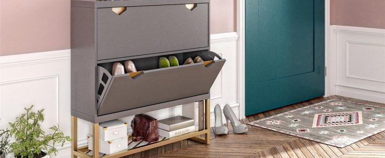  Cùng tìm hiểu về các loại tủ đựng giày dép bằng gỗ ép					