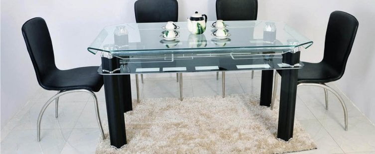  Bàn ăn mặt kính và những ưu điểm tuyệt vời mà bạn chưa biết					