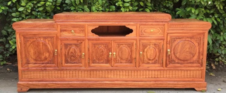  Kệ tivi gỗ hương vân có thực sự tốt? Một số mẫu kệ đẹp					